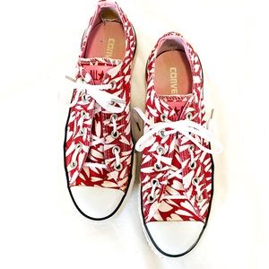 Converse Heart Print Sneakers